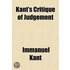 Kant's Critique Of Judgement