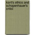 Kant's Ethics And Schopenhauer's Critici