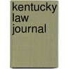 Kentucky Law Journal door University Of Kentucky College of Law