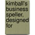 Kimball's Business Speller, Designed For
