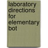 Laboratory Directions For Elementary Bot door James Barkley Pollock