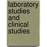 Laboratory Studies And Clinical Studies door New York. Memo diseases