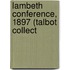 Lambeth Conference, 1897 (Talbot Collect