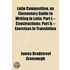 Latin Composition, An Elementary Guide T
