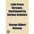 Latin Prose Versions Contributed By Vari