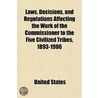 Laws, Decisions, And Regulations Affecti by United States Commission Tribes