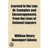 Learned In The Law; Or, Examples And Enc