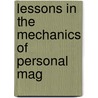 Lessons In The Mechanics Of Personal Mag door Webster Edgerly