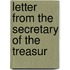 Letter From The Secretary Of The Treasur