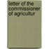 Letter Of The Commissioner Of Agricultur
