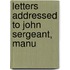 Letters Addressed To John Sergeant, Manu