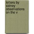 Letters By Sidney  Observations On The V