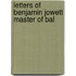 Letters Of Benjamin Jowett Master Of Bal