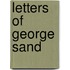 Letters Of George Sand