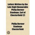 Letters Written By The Late Right Honour