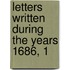 Letters Written During The Years 1686, 1