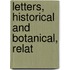 Letters, Historical And Botanical, Relat