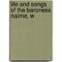 Life And Songs Of The Baroness Nairne, W