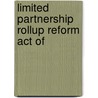 Limited Partnership Rollup Reform Act Of door States Co United States Congress Senate