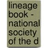 Lineage Book - National Society Of The D