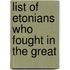 List Of Etonians Who Fought In The Great
