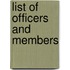 List Of Officers And Members