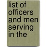 List Of Officers And Men Serving In The door Great Britain Office