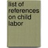 List Of References On Child Labor