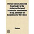 Literary Extracts; Selected From Book V