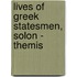 Lives Of Greek Statesmen, Solon - Themis