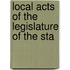 Local Acts Of The Legislature Of The Sta