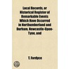 Local Records, Or Historical Register Of door T. Fordyce