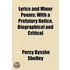 Lyrics And Minor Poems; With A Prefatory