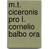 M.T. Ciceronis Pro L. Cornelio Balbo Ora by Marcus Tullius Cicero