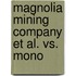 Magnolia Mining Company Et Al. Vs. Mono