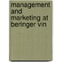 Management And Marketing At Beringer Vin