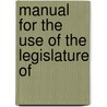 Manual For The Use Of The Legislature Of door New York Dept of State
