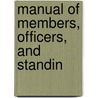 Manual Of Members, Officers, And Standin door Virginia Virginia