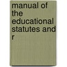Manual Of The Educational Statutes And R door Nova Scotia