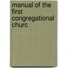 Manual Of The First Congregational Churc door First Congregational Church