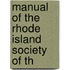 Manual Of The Rhode Island Society Of Th
