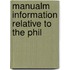 Manualm Information Relative To The Phil