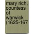 Mary Rich, Countess Of Warwick (1625-167