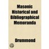 Masonic Historical And Bibliographical M