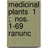 Medicinal Plants  1 ;  Nos. 1-69  Ranunc