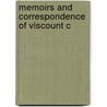 Memoirs And Correspondence Of Viscount C by Viscount Robert Stewart Castlereagh