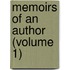 Memoirs Of An Author (Volume 1)