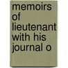 Memoirs Of Lieutenant With His Journal O door Joseph Rene Bellot