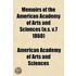 Memoirs Of The American Academy Of Arts