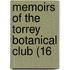 Memoirs Of The Torrey Botanical Club (16